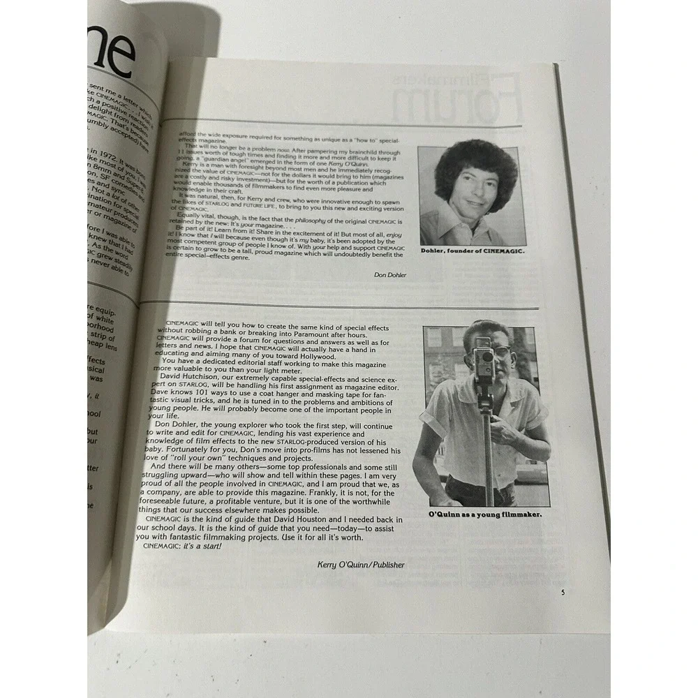 Rare‎ 1979 Premier Issue CineMagic Filmmaking Magazine Vol.1 #1